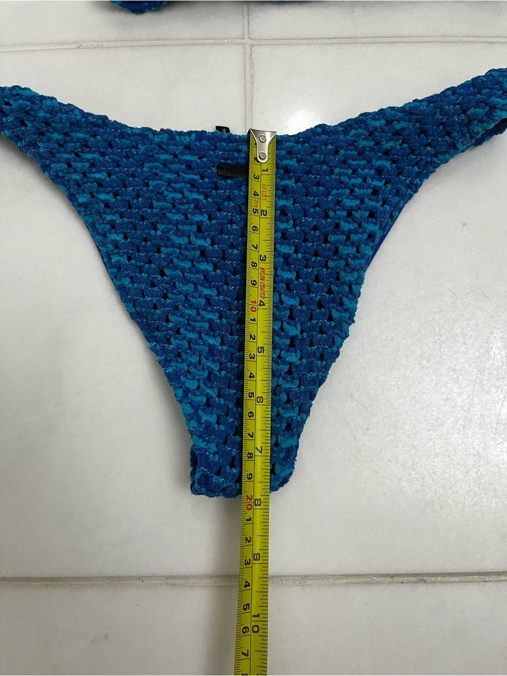 triangl swimwear Blue Crochet Bikini Set - Picture 4 of 11